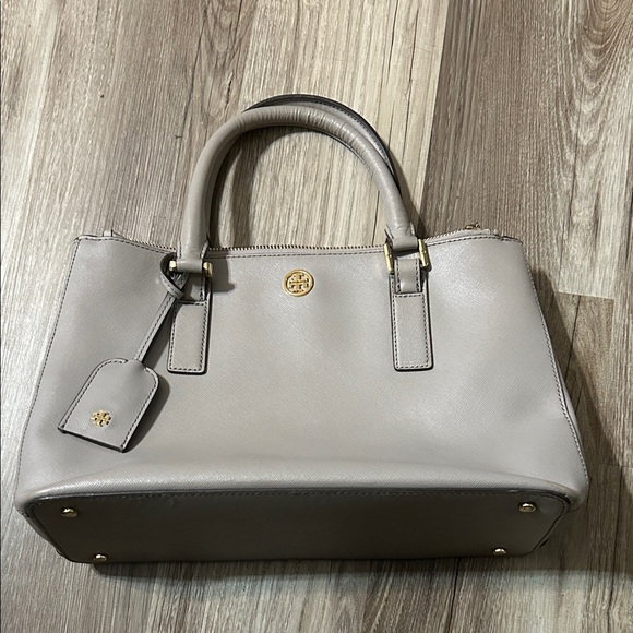 Tory Burch Taupe Leather Satchel - Picture 2 of 9
